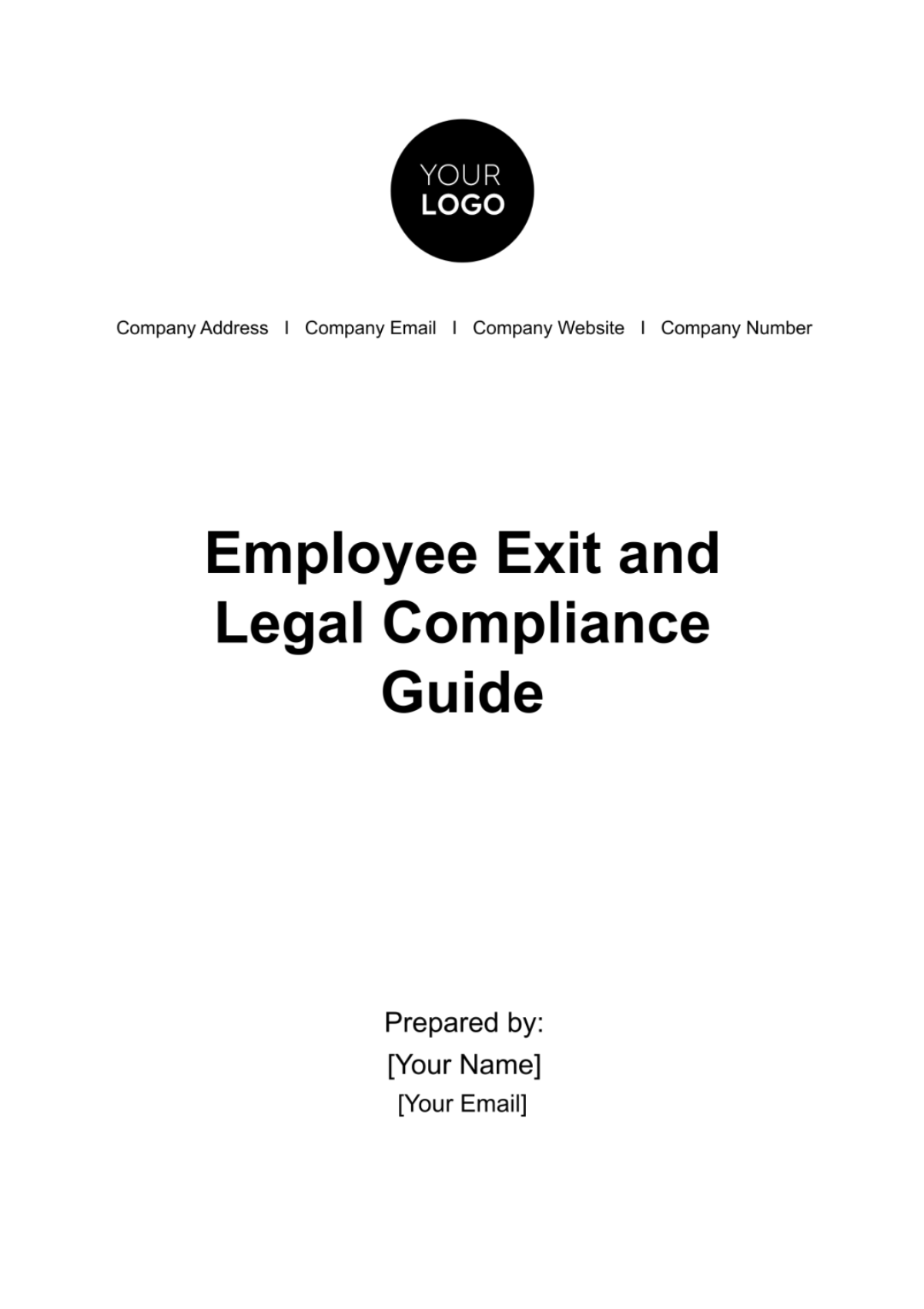 Employee Exit and Legal Compliance Guide HR Template