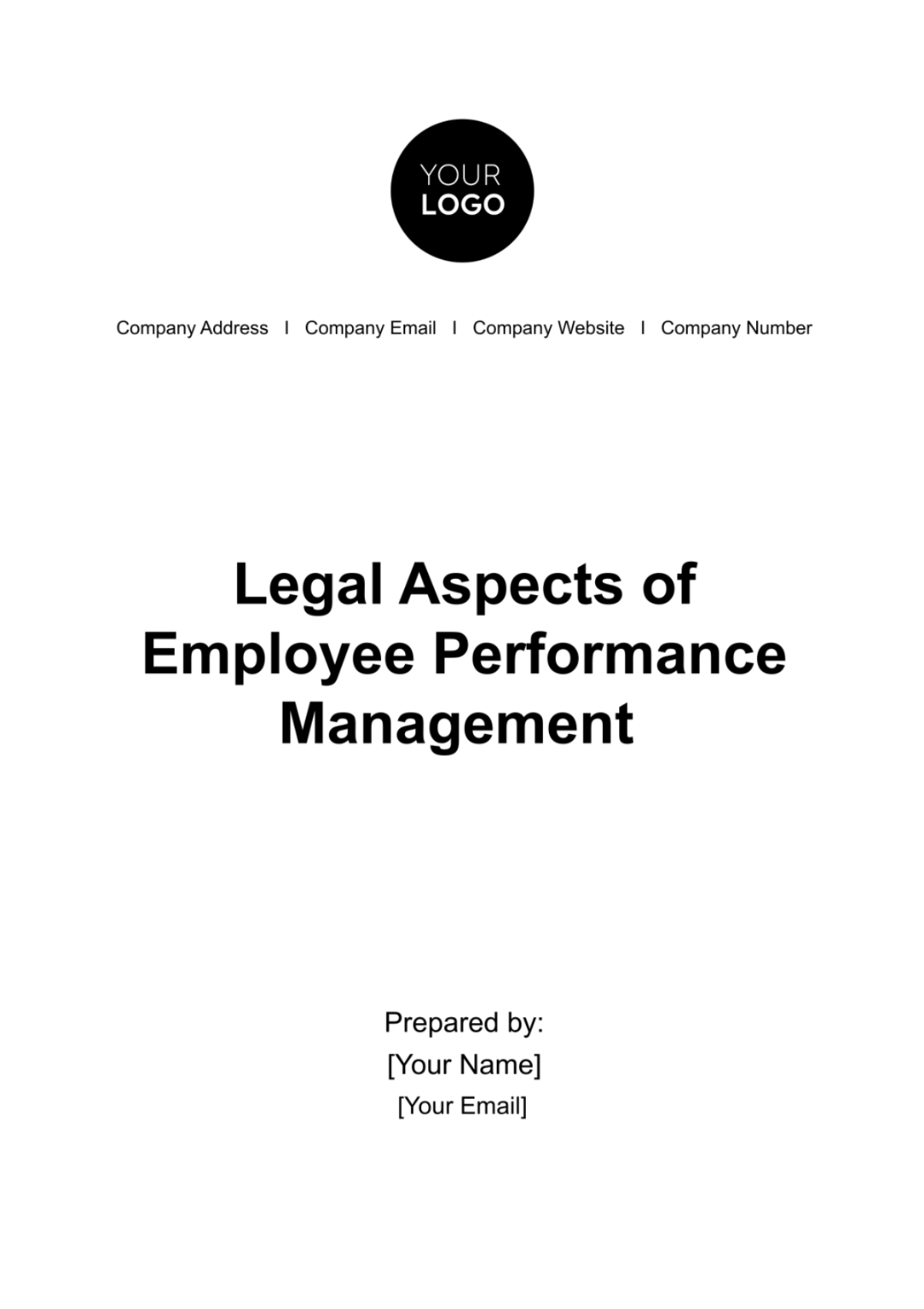 Legal Aspects of Employee Performance Management HR Template - Edit Online & Download