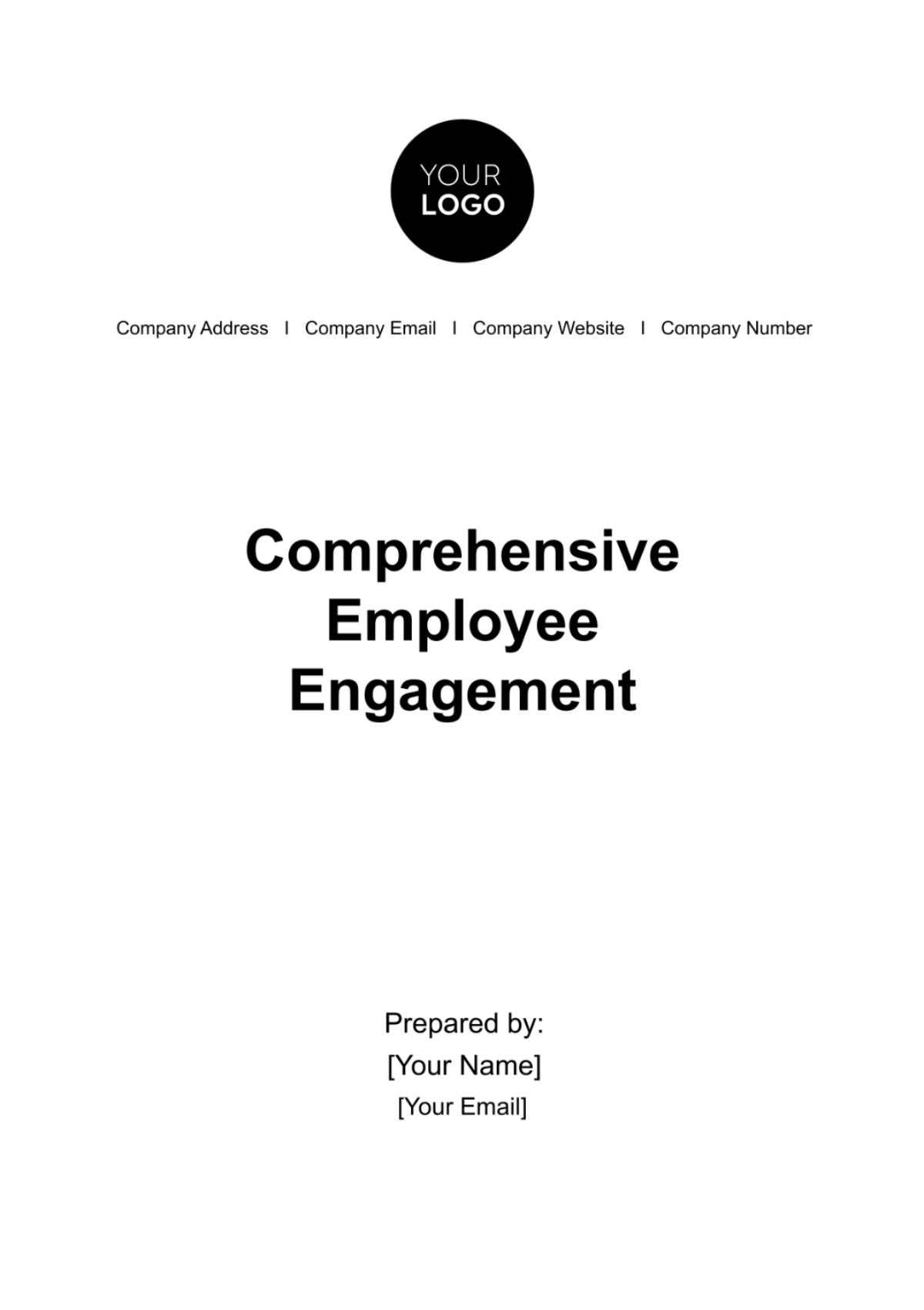Free Comprehensive Employee Engagement Plan HR Template