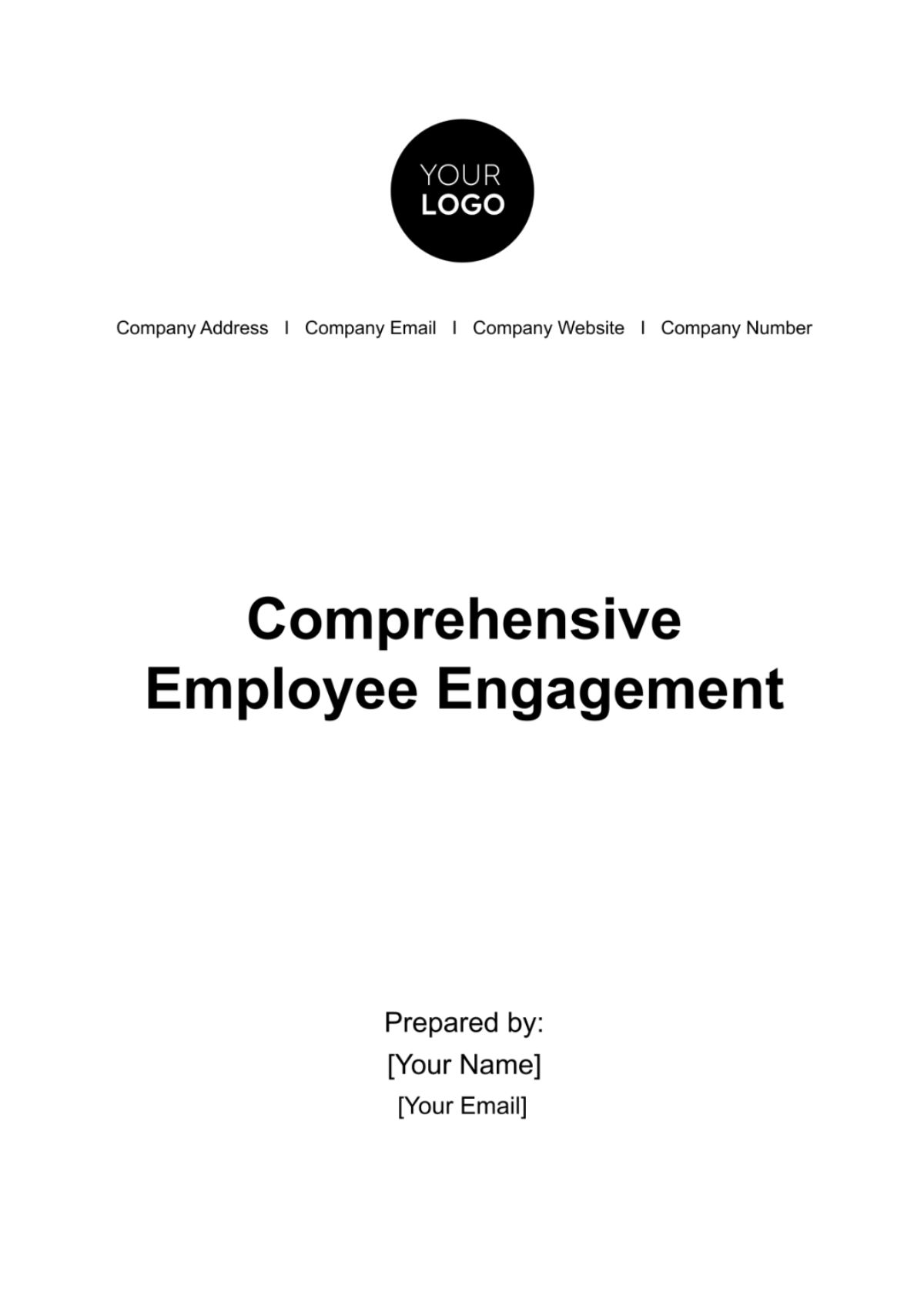 Comprehensive Employee Engagement Plan HR Template - Edit Online & Download