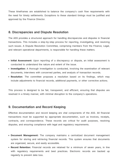 Free Accounts Settlement System Template to Edit Online