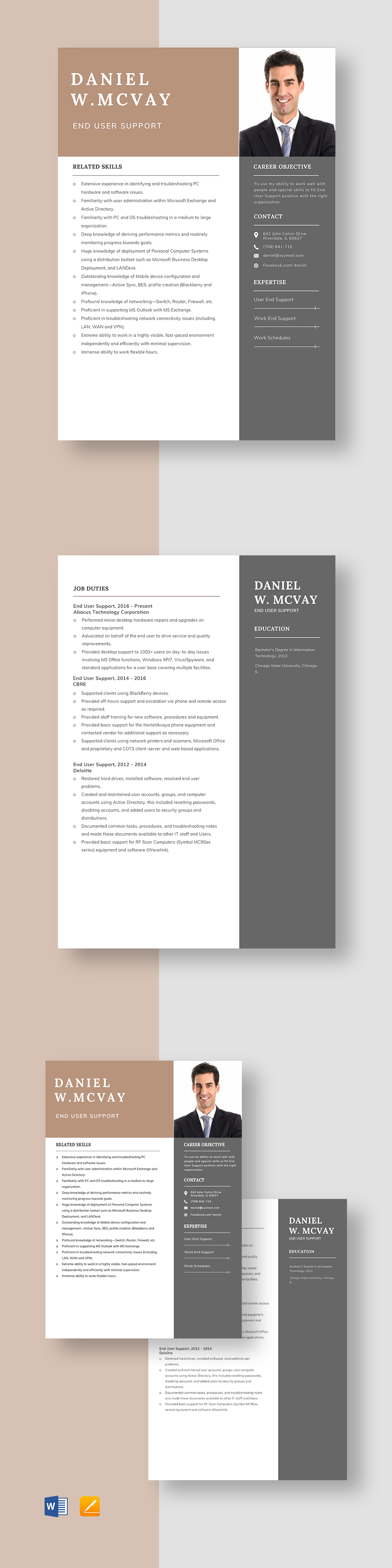 end user support specialist resume