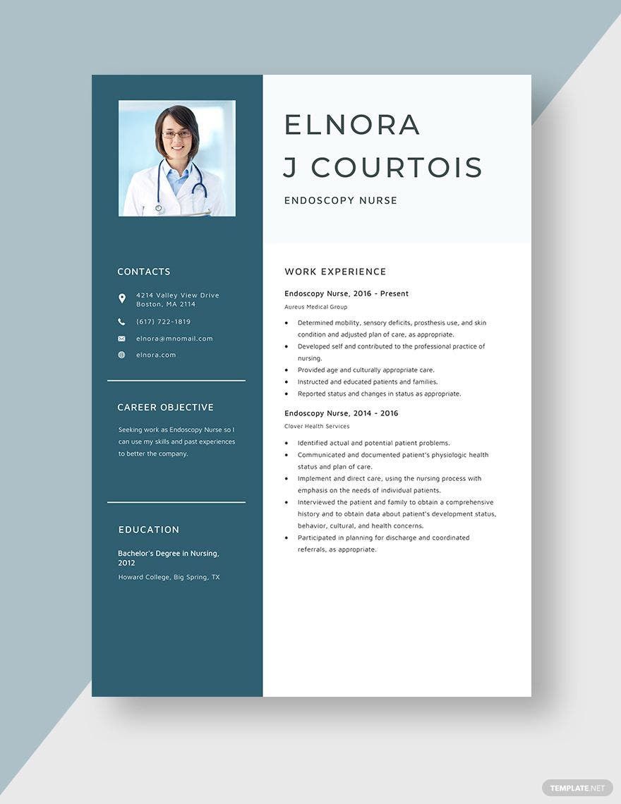 Endoscopy Nurse Resume