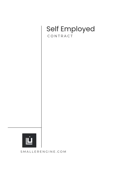Free Self Employed Contract Template to Edit Online