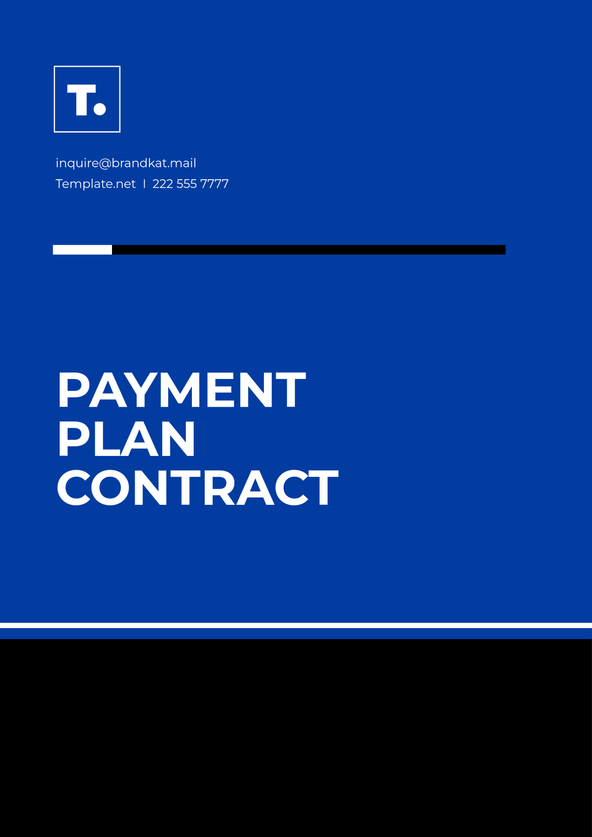 Free Payment Plan Contract Template