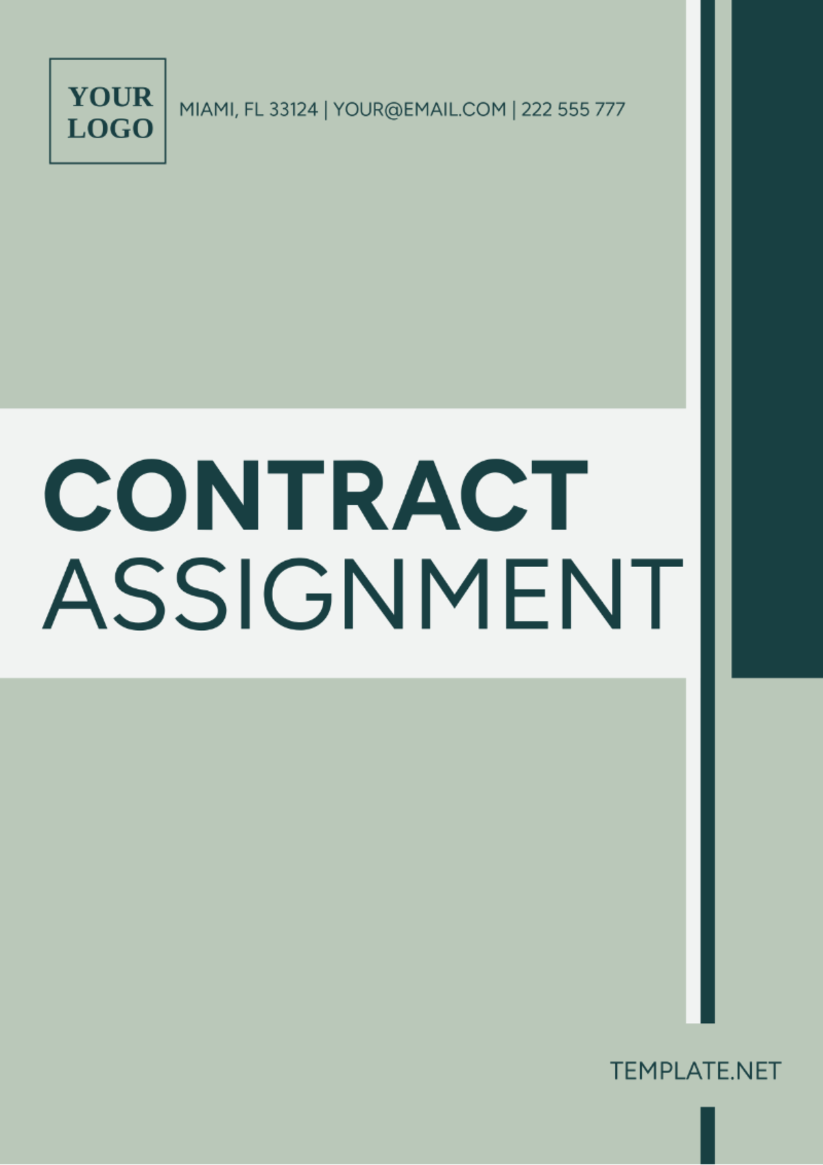 Contract Assignment Template