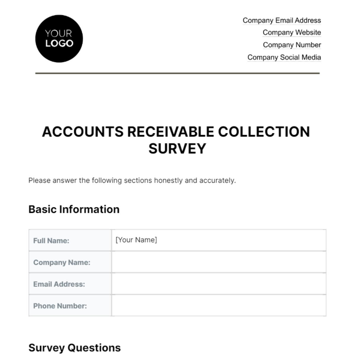 accounts-receivable-collection-survey-template-edit-online-download