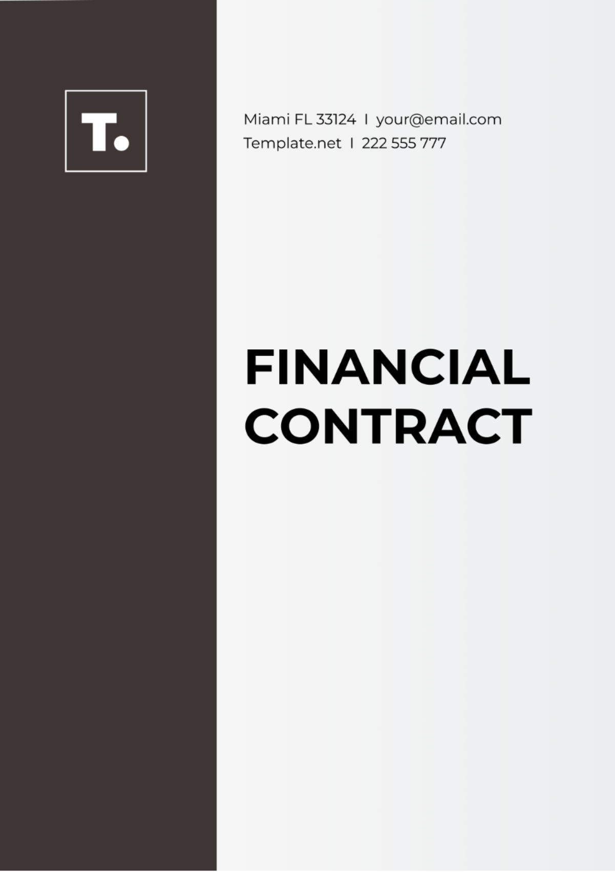 Financial Contract Template