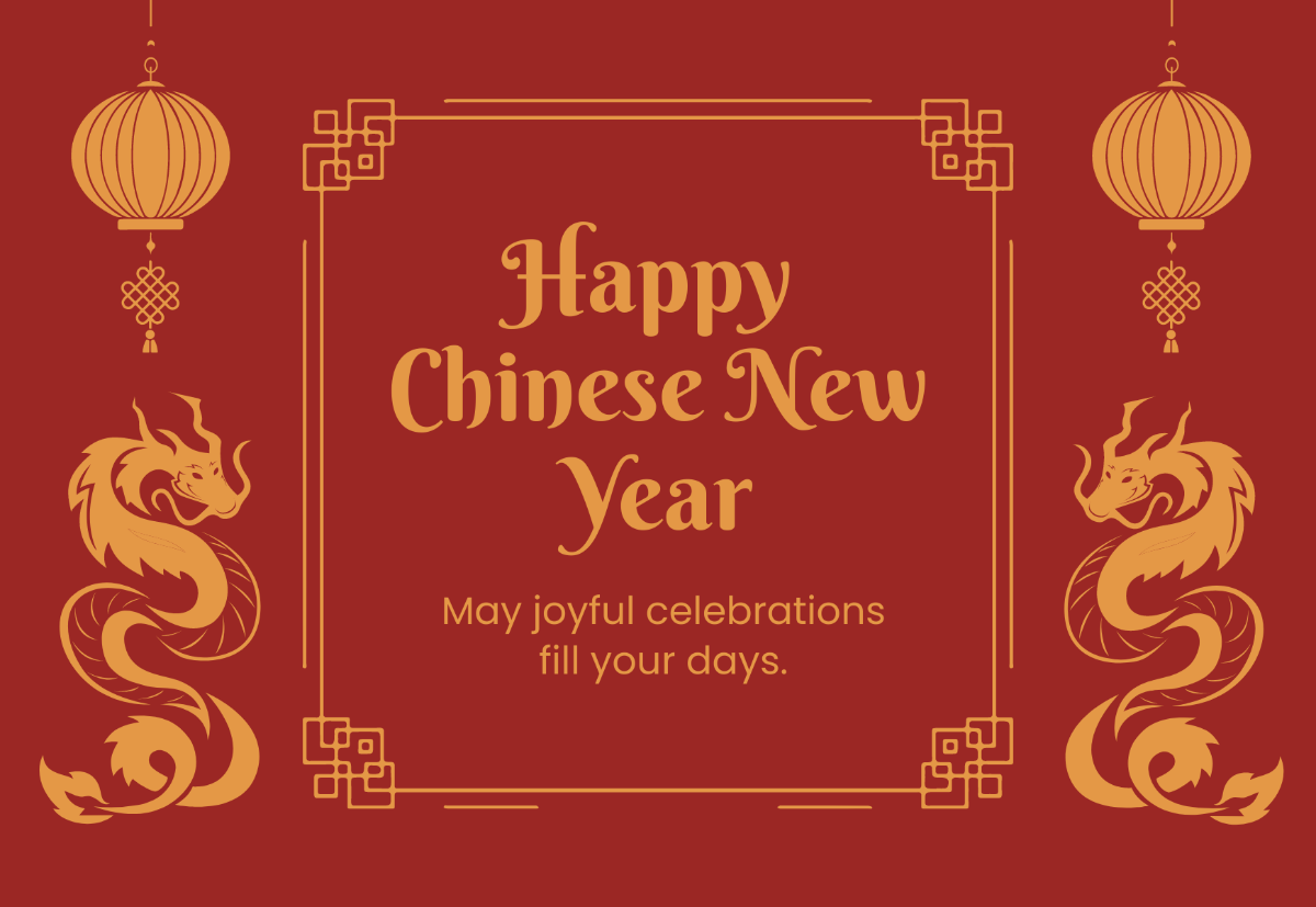 Chinese New Year Card Template
