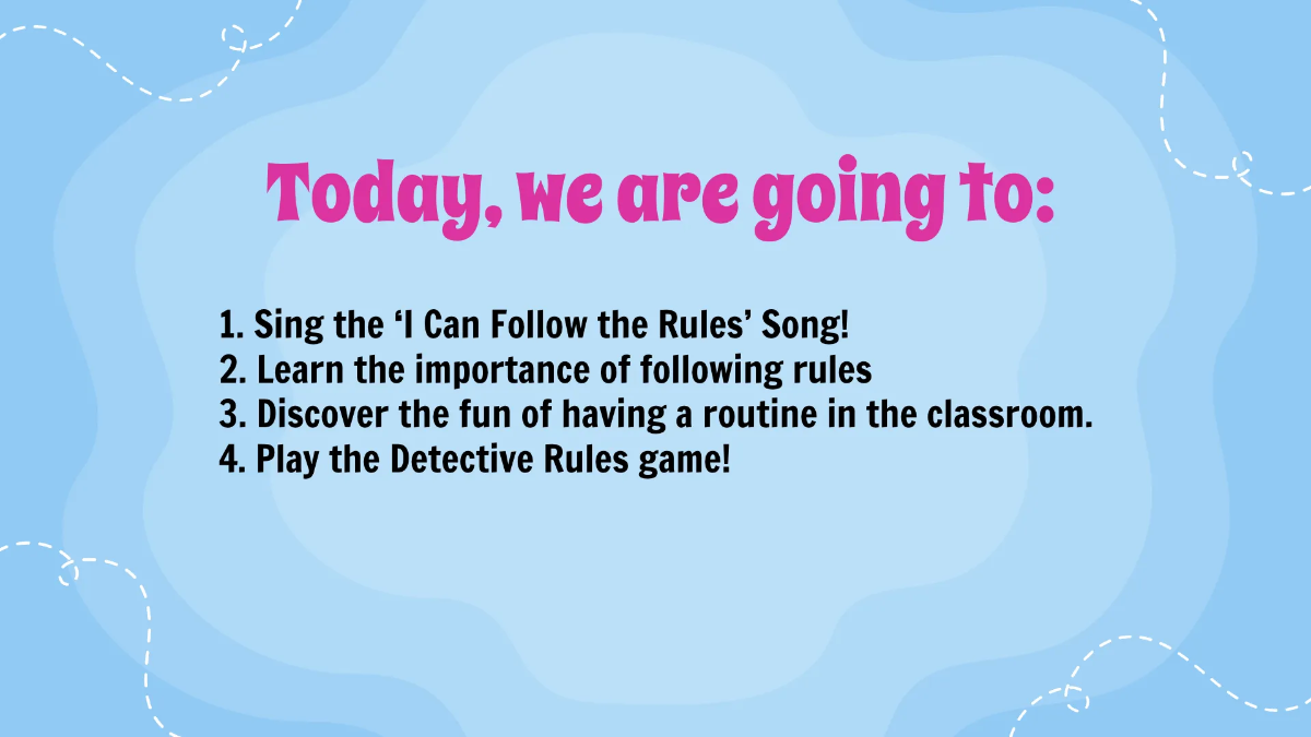 Free Following Rules and Routines Template to Edit Online