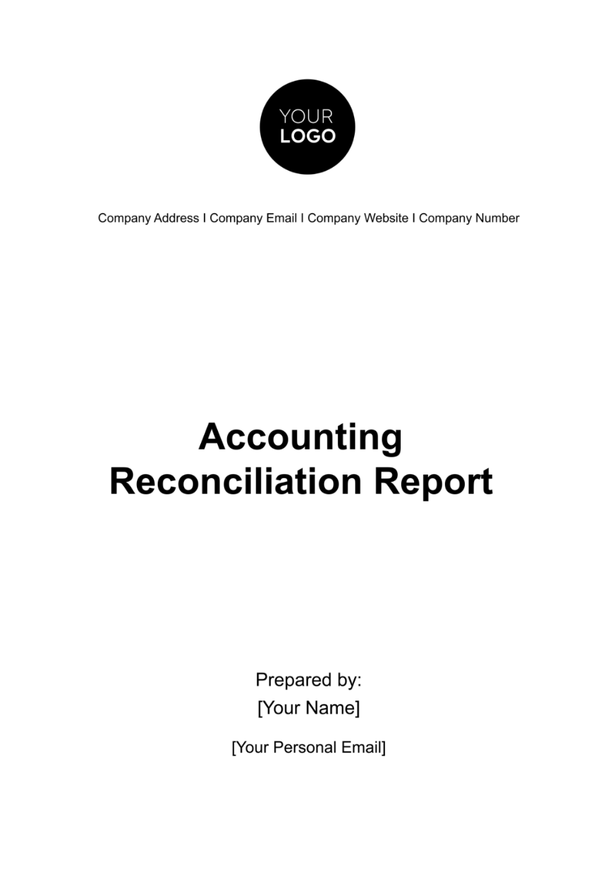 Accounting Reconciliation Report Template - Edit Online & Download