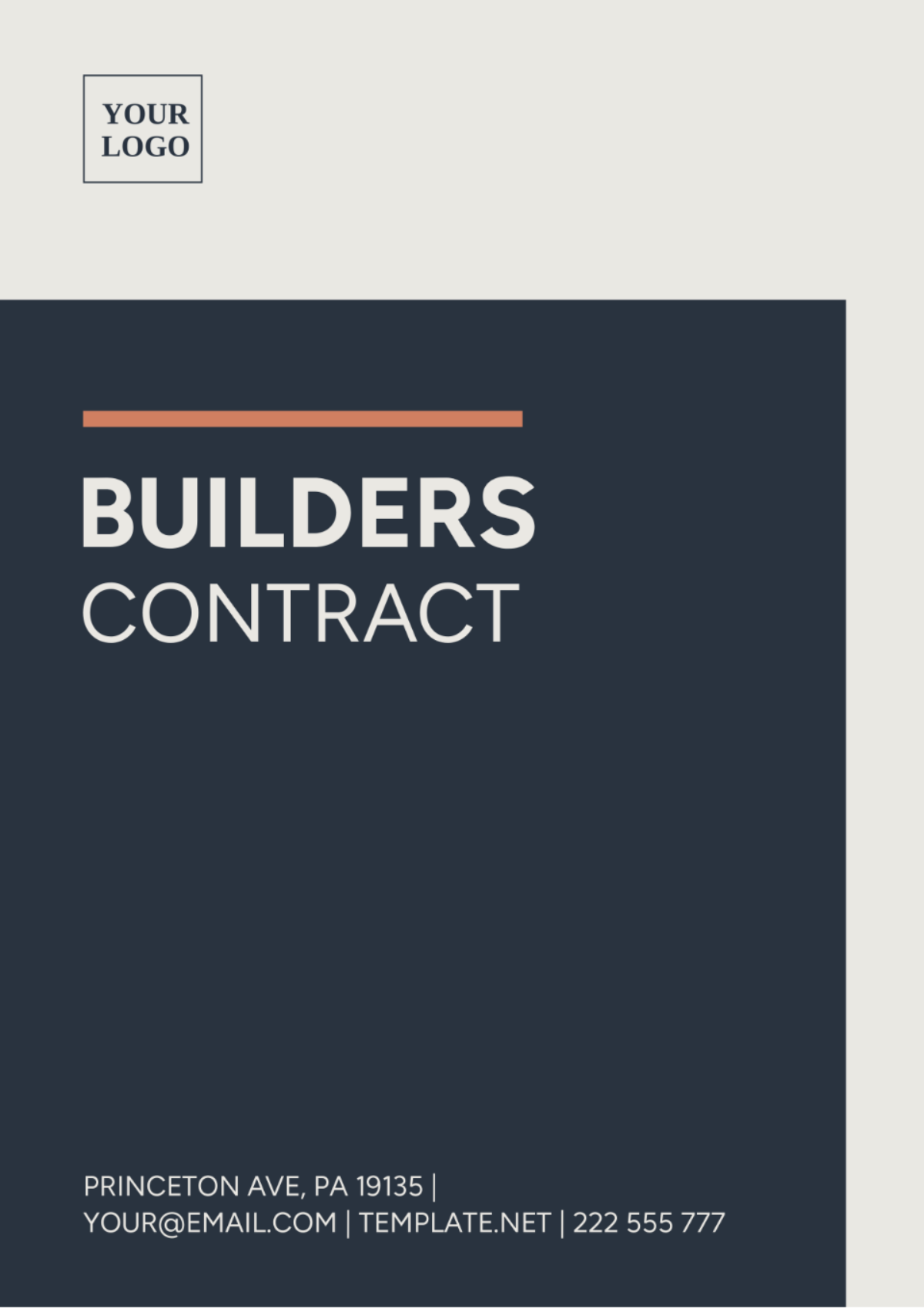 Builders Contract Template