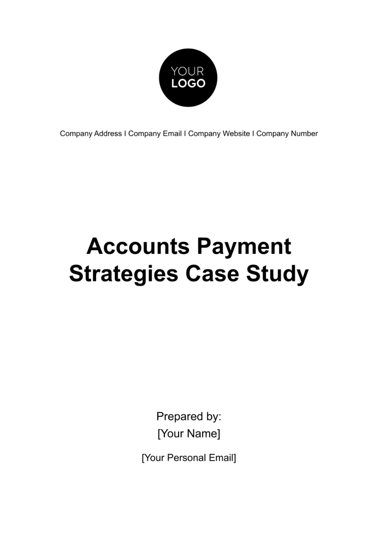 Accounts Payment Strategies Case Study Template