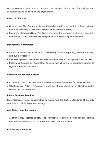 Free Financial Transparency Report Template to Edit Online