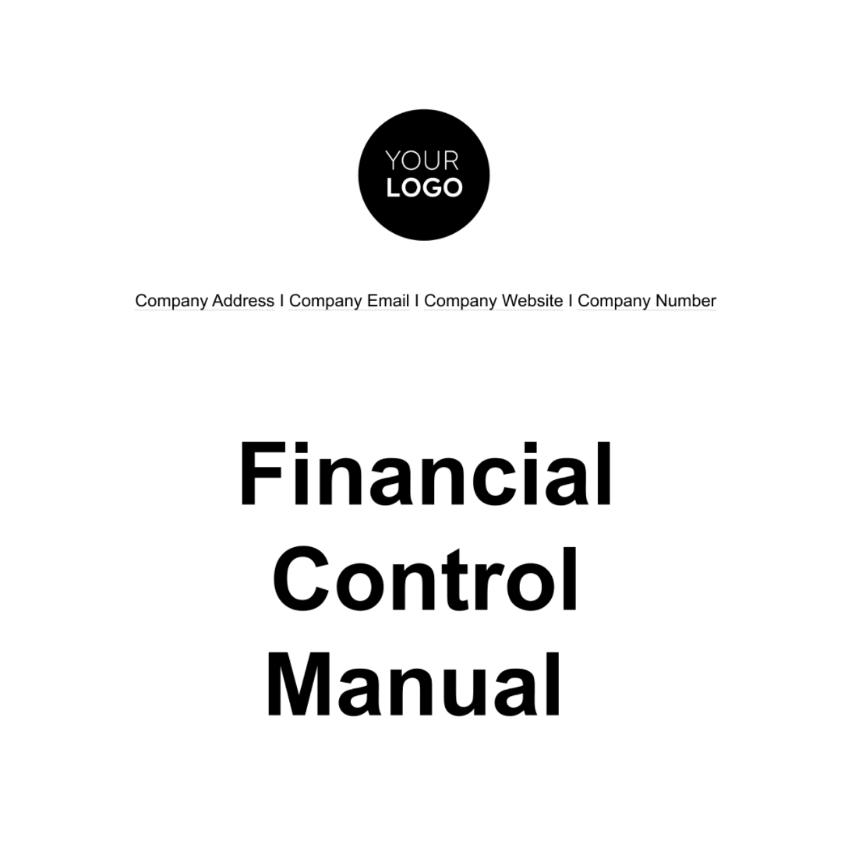 Free Financial Control Manual Template