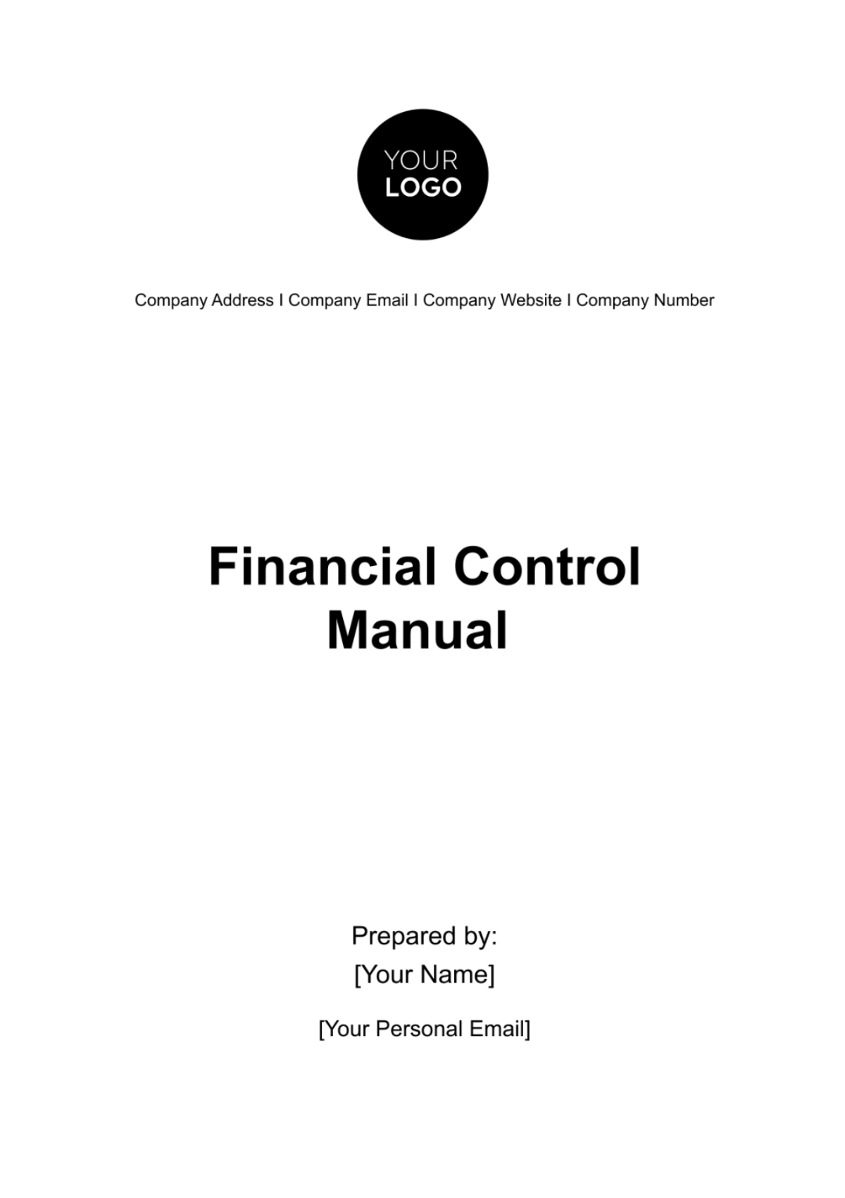 Financial Control Manual Template - Edit Online & Download