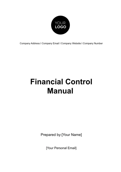 Free Financial Control Manual Template to Edit Online