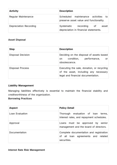 Free Financial Control Manual Template to Edit Online
