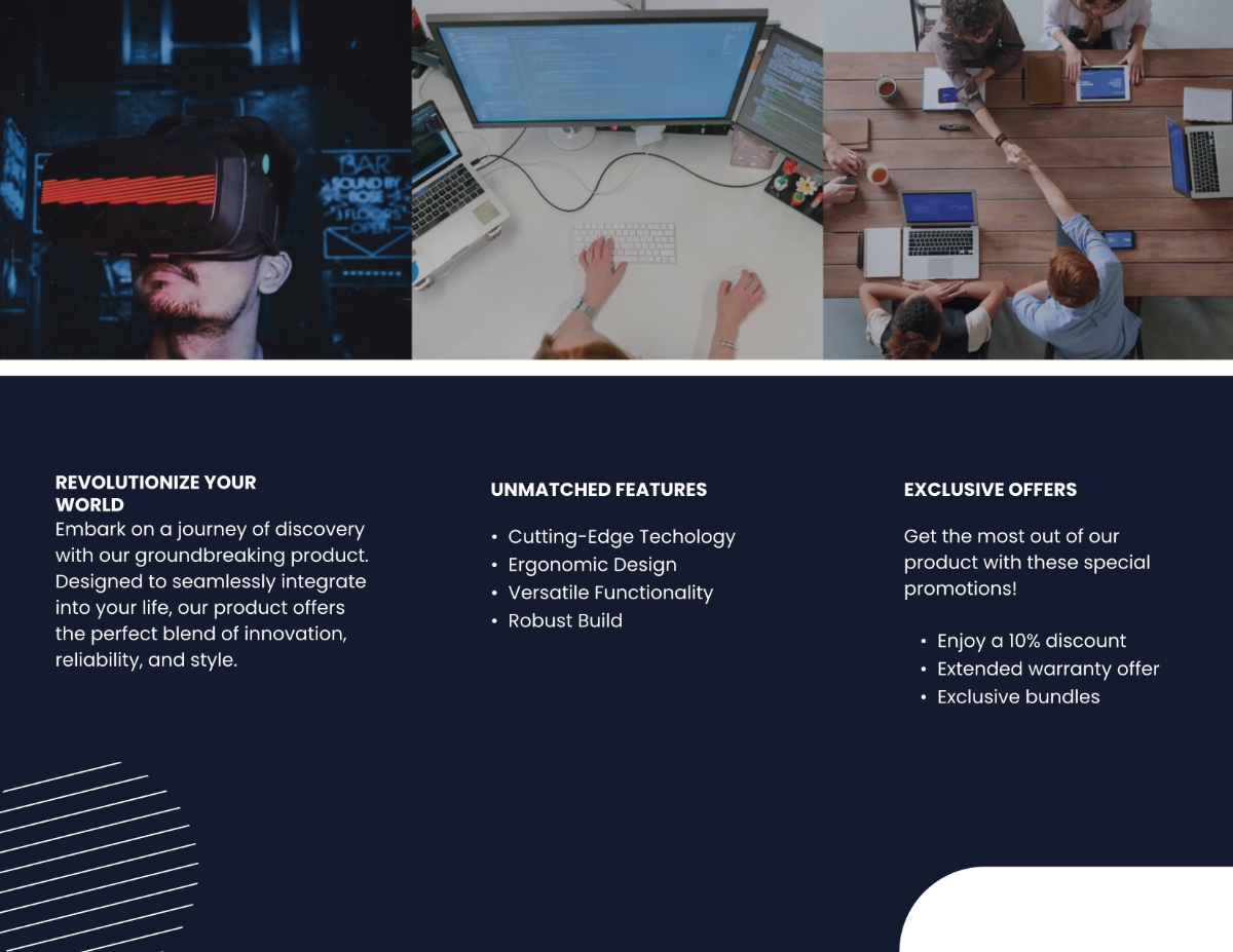 Free General Product Introduction Brochure Template to Edit Online