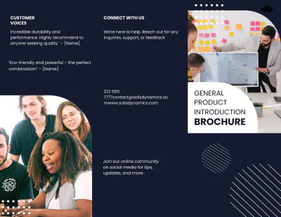 Free General Product Introduction Brochure Template to Edit Online