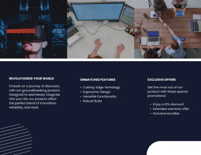 Free General Product Introduction Brochure Template to Edit Online