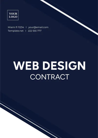 Free Web Design Contract Template to Edit Online