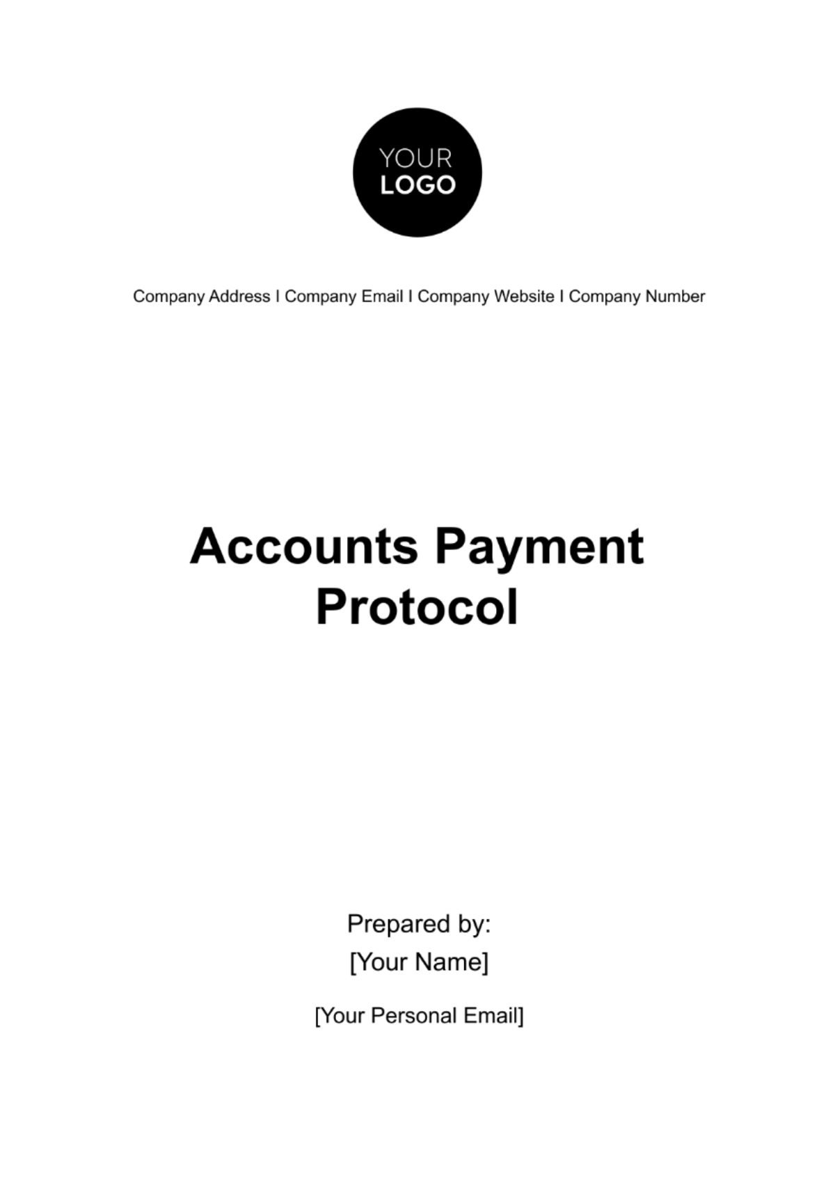 Accounts Payment Protocol Template