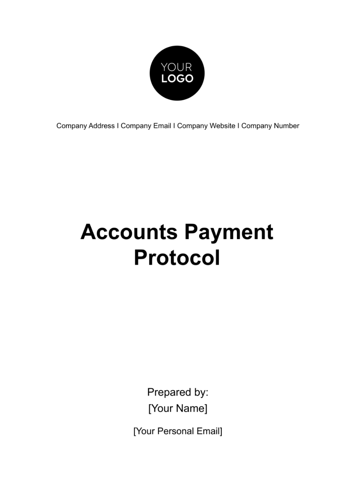 Accounts Payment Protocol Template