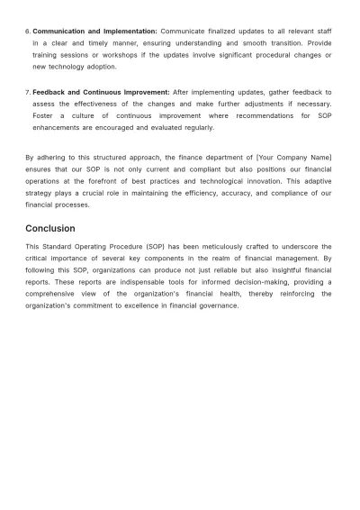 Free Accounts Standard Operating Procedure (SOP) Template to Edit Online