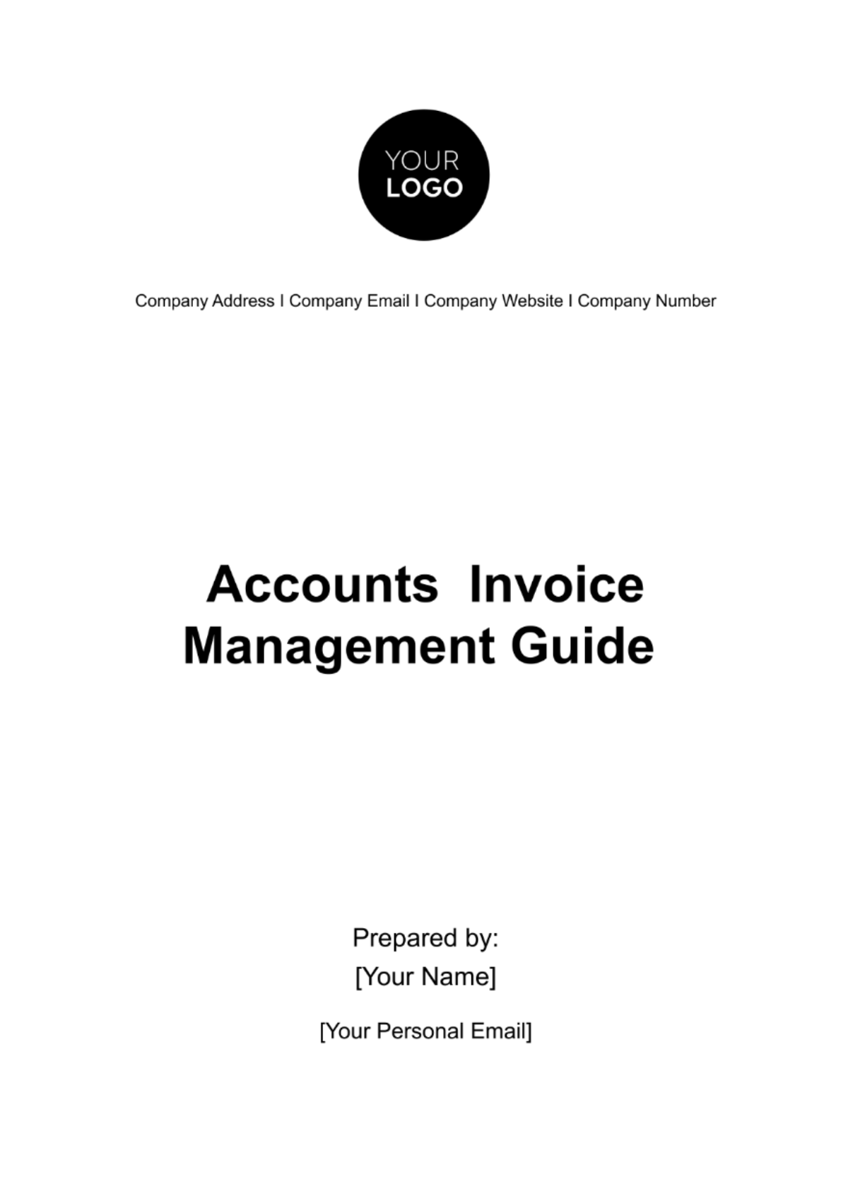 Accounts  Invoice Management Guide Template