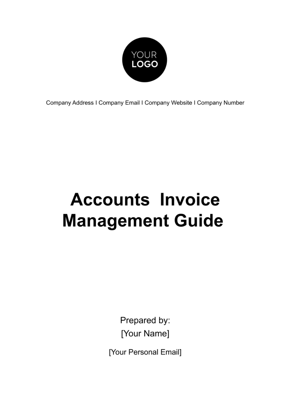 Accounts  Invoice Management Guide Template