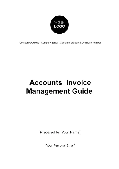 Free Accounts  Invoice Management Guide Template & AI Invoice Maker