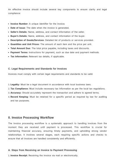 Free Accounts  Invoice Management Guide Template & AI Invoice Maker