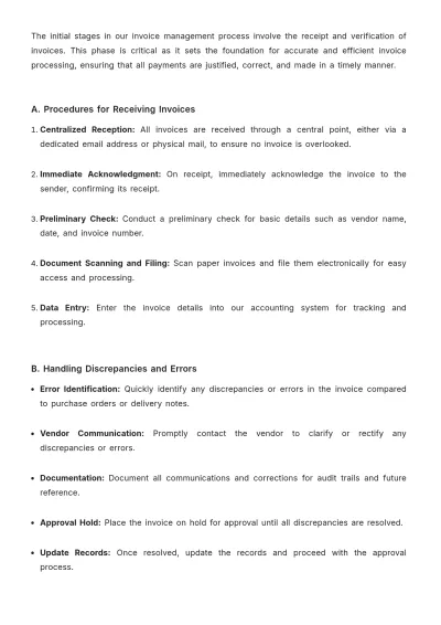 Free Accounts  Invoice Management Guide Template & AI Invoice Maker