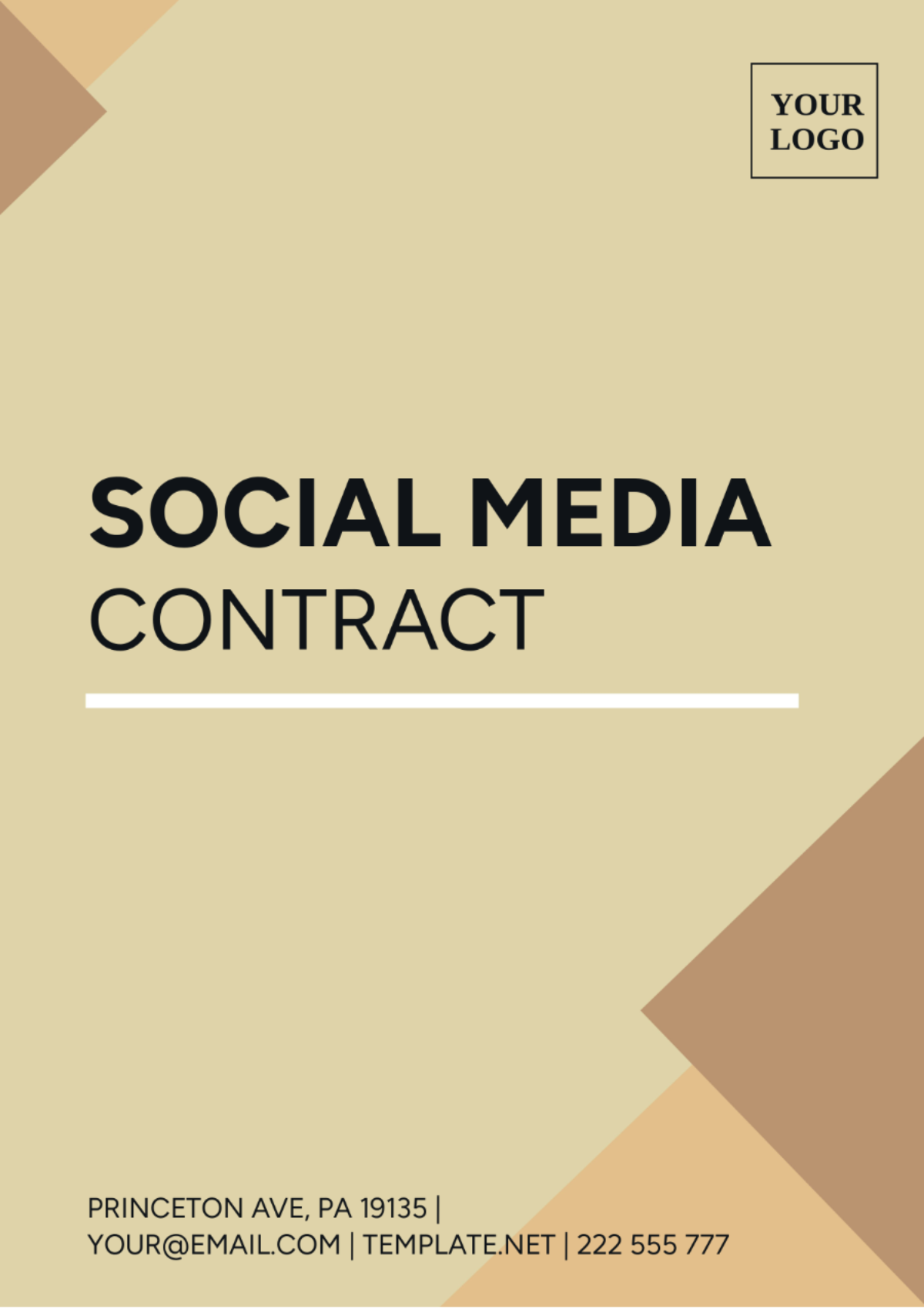 Social Media Contract Template