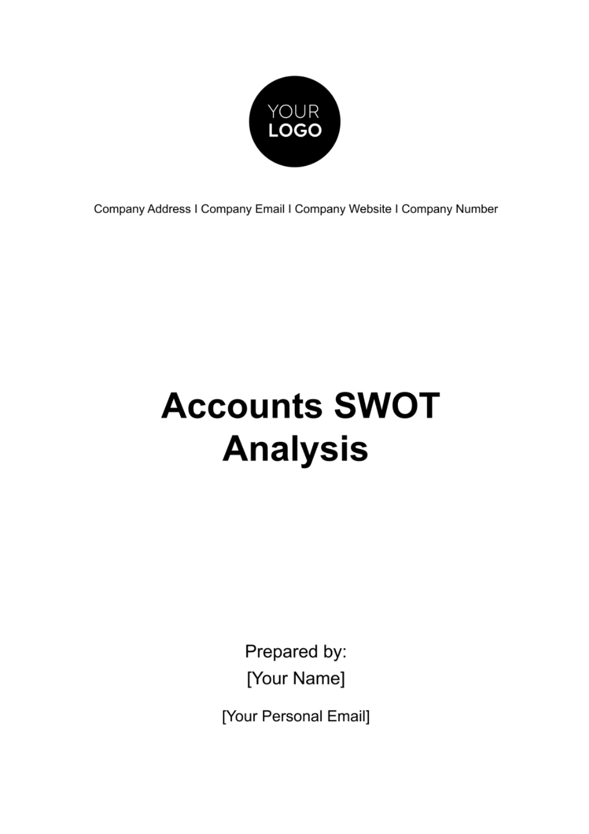 Accounts SWOT Analysis Template