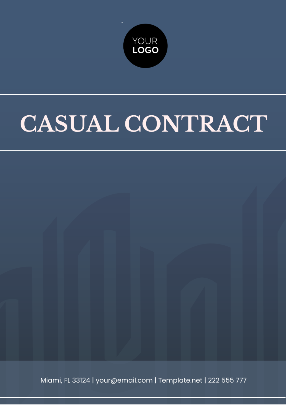 Casual Contract Template