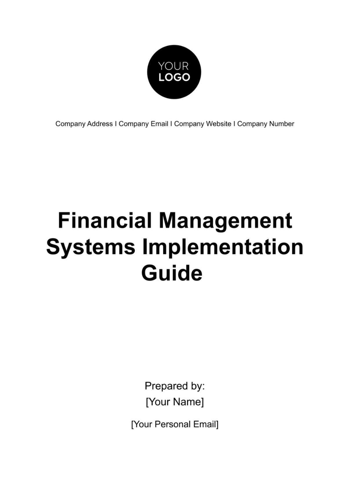 Financial Management Systems Implementation Guide Template - Edit Online & Download