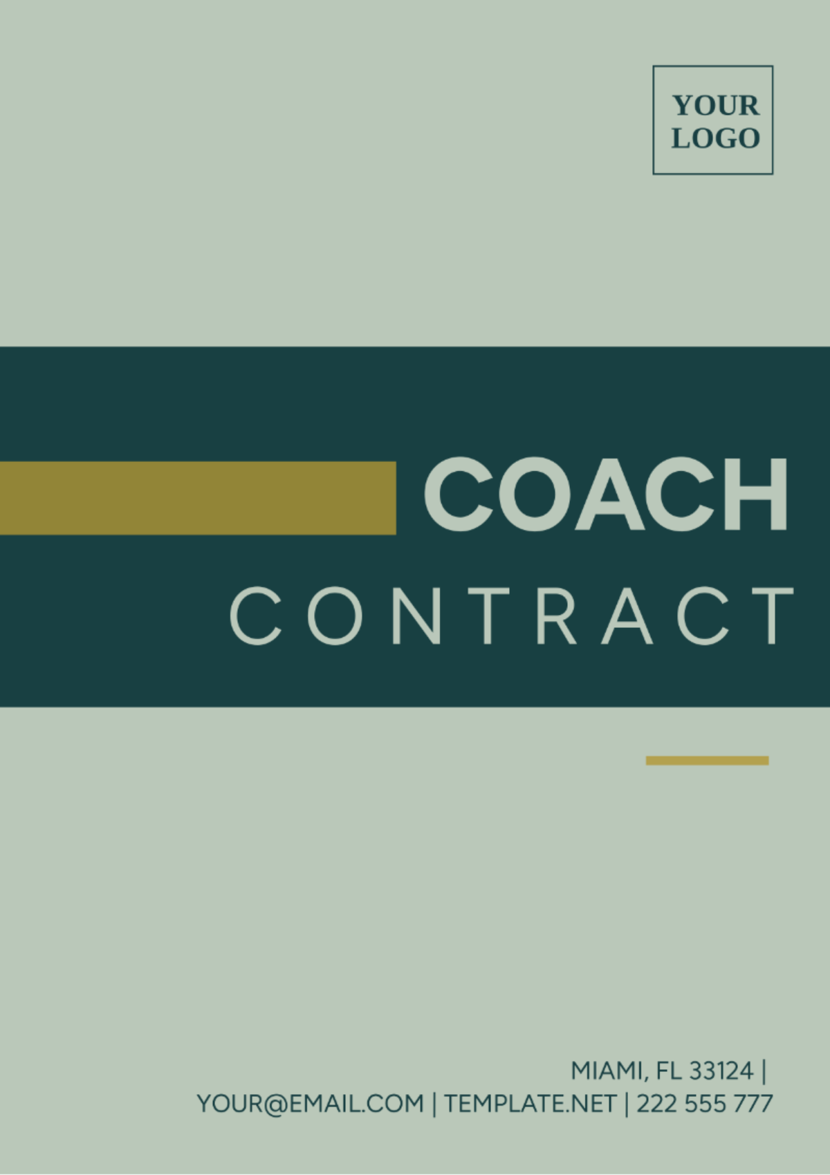 Coach Contract Template