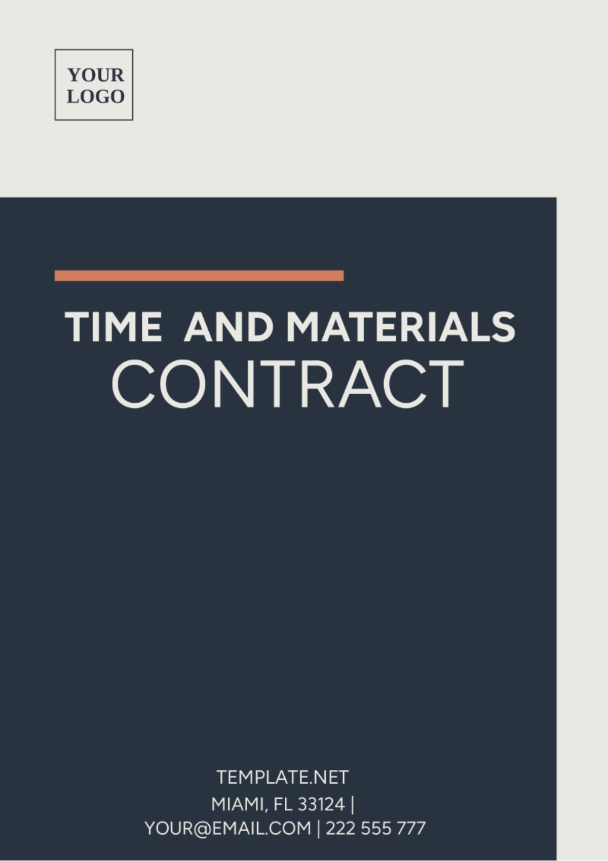 Time And Materials Contract Template