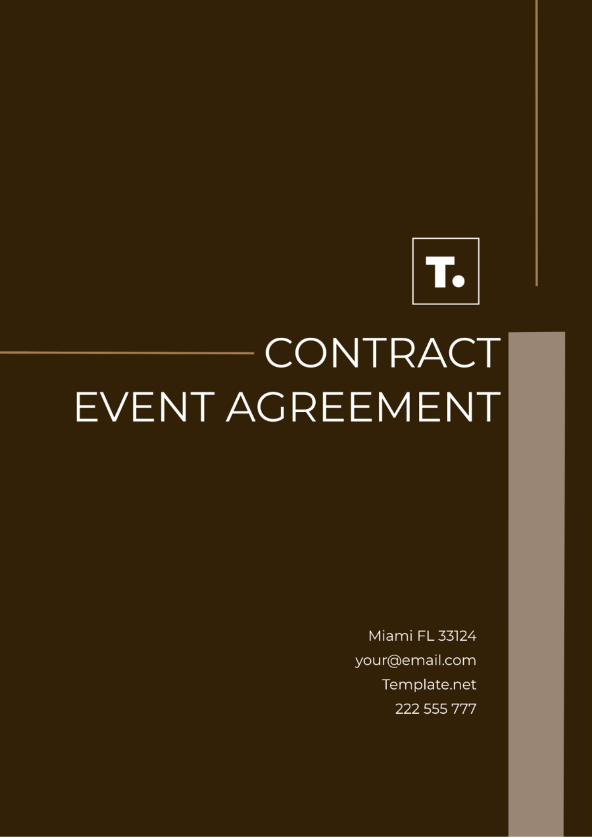Event Agreement Contract Template