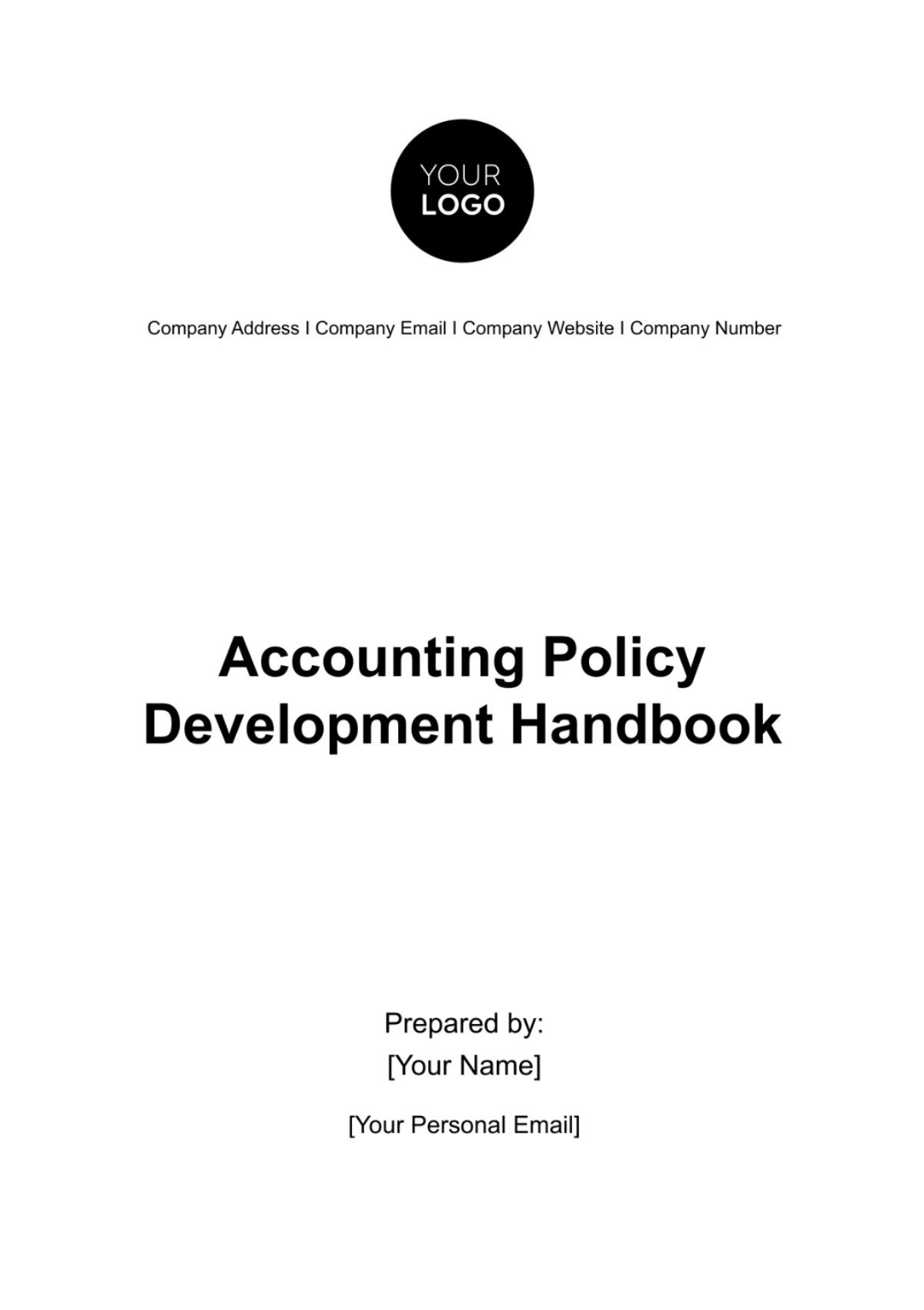 Accounting Policy Development Handbook Template - Edit Online & Download