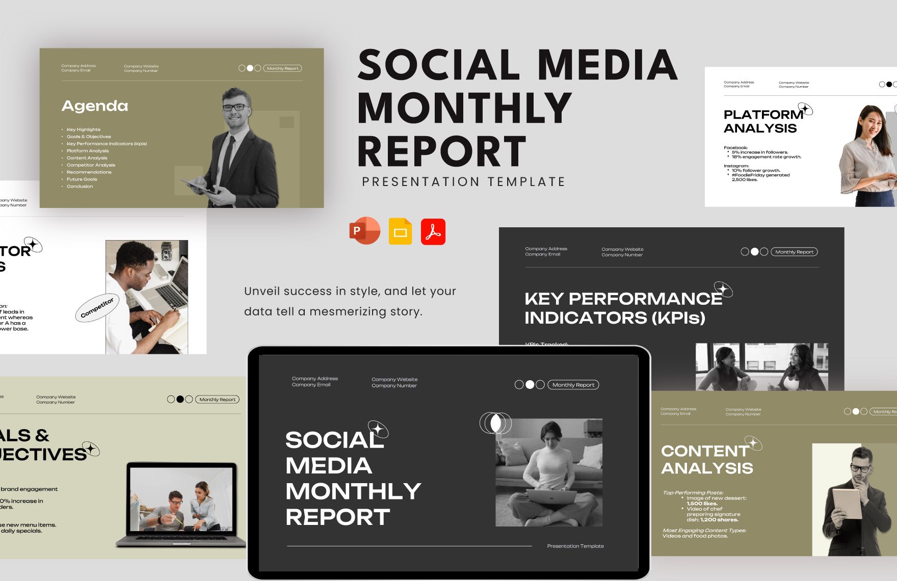 Social Media Monthly Report Template