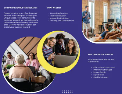 Free Service Portfolio Brochure Template to Edit Online