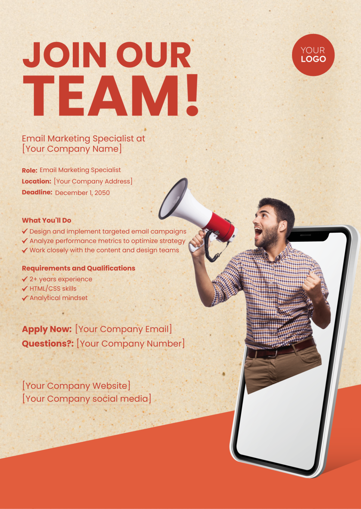 Email Marketing Specialist Job Ad Template