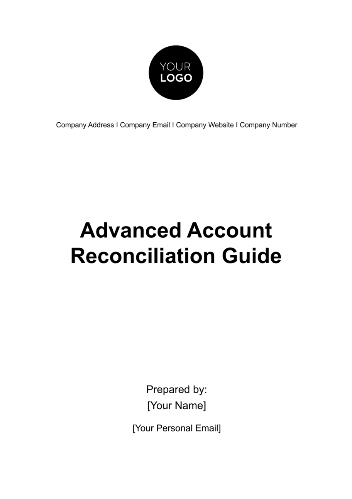 Free Advanced Account Reconciliation Guide Template