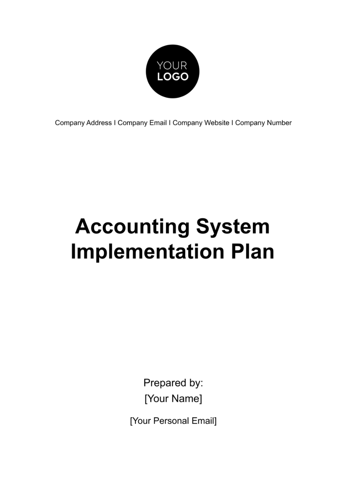 Accounting System Implementation Plan Template - Edit Online & Download