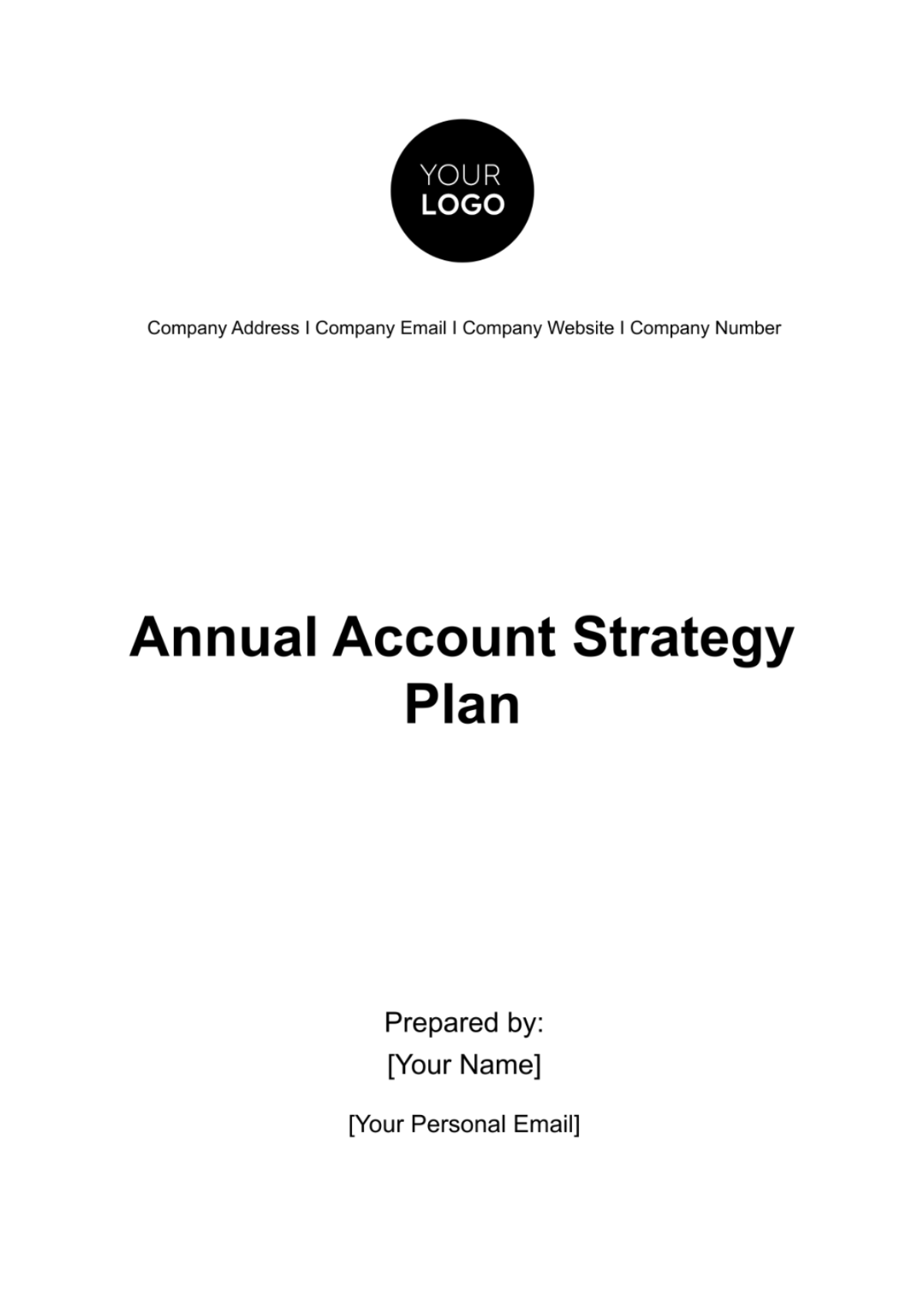 Annual Account Strategy Plan Template - Edit Online & Download