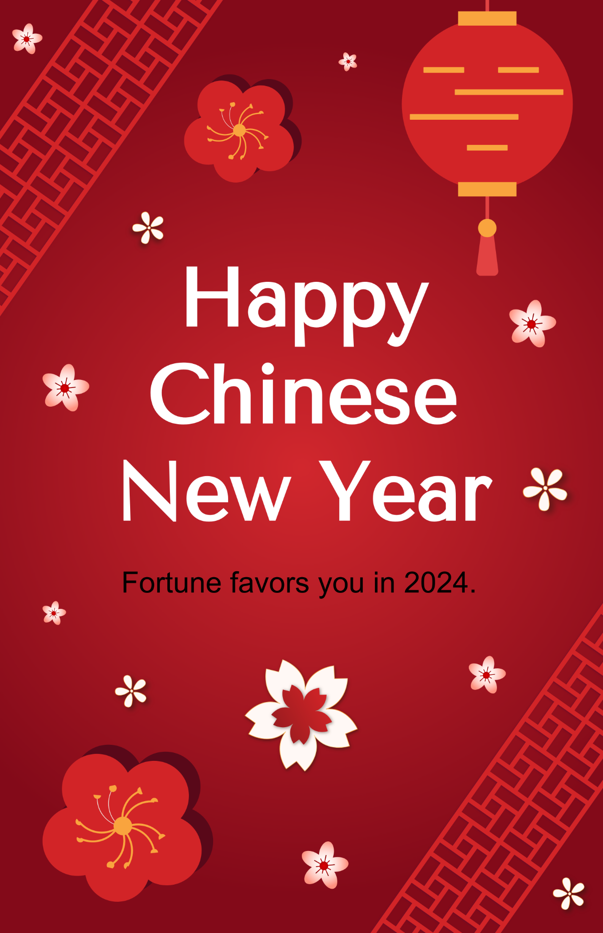 Chinese New Year 2024 Poster Template