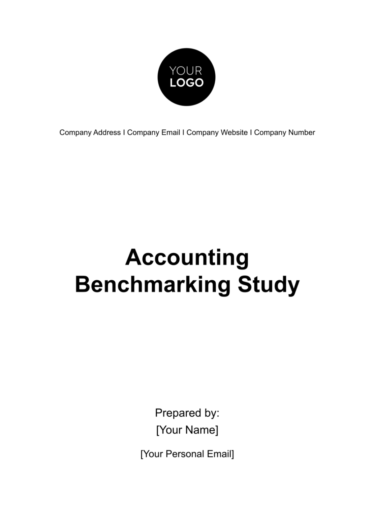 Accounting Benchmarking Study Template